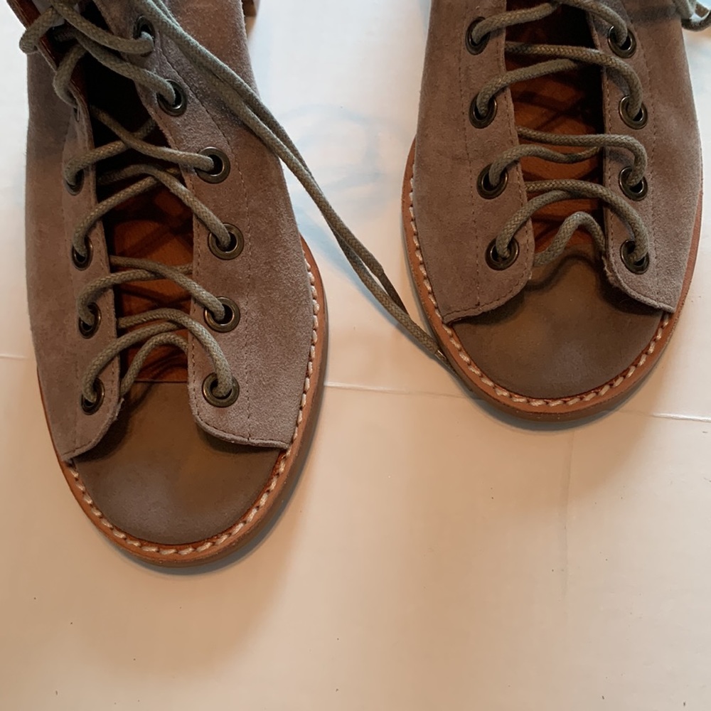 Jeffrey Campbell Women’s Suede Leather Lace Up Shooties - Picture 6 of 8